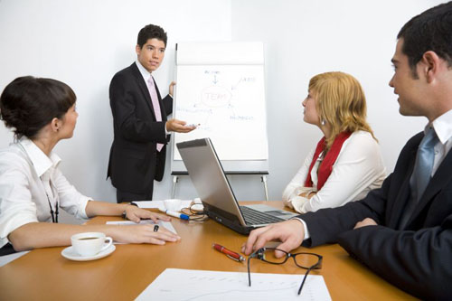giving presentations for scientific sales jobs